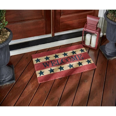 Park Designs Welcome Americana Doormat - Red 1'6''x2'6'' 2 Park Designs Welcome Americana Doormat - Red 1'6''x2'6'' - Image 2