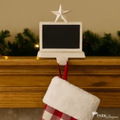 Park Designs Chalkboard Stocking Hanger White - Set Of 2 -Park Designs Sales GUEST e24366e0 d4ab 44f2 b29f 996c04151b4a