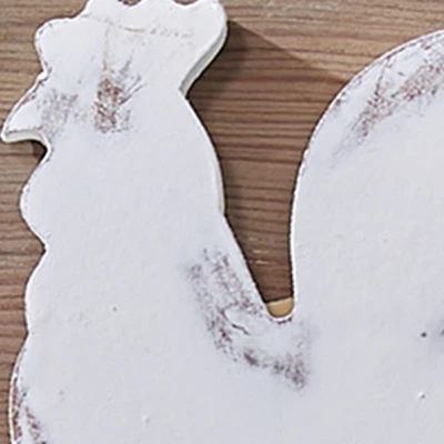 Park Designs Rooster Wood 5 Arm Distressed Cream Hook 2 Park Designs Rooster Wood 5 Arm Distressed Cream Hook - Image 2