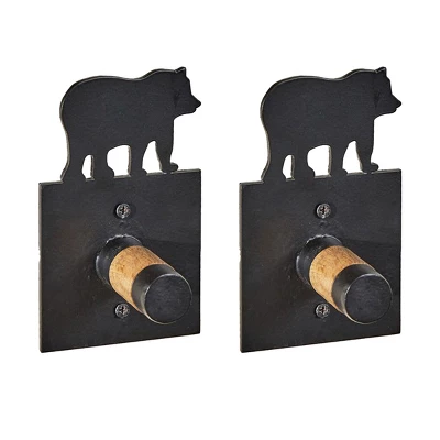 Park Designs Wild Woods Bear Single Hook - Set Of 2 3 Park Designs Wild Woods Bear Single Hook - Set Of 2 - Image 3