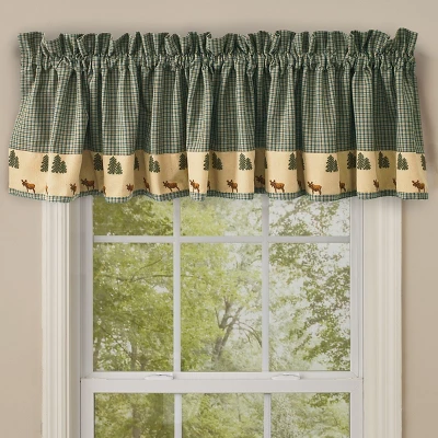 Park Designs Northern Exposure Valance - 14"L - Green 1 Park Designs Northern Exposure Valance - 14"L - Green