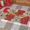 Park Designs Poinsettia Pine Doormat 1'6''x2'6''