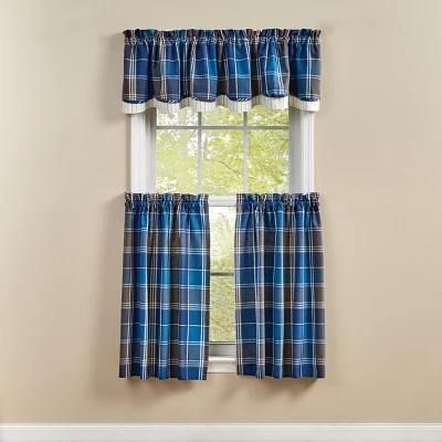 Park Designs Rainy Lake Lined Layered Valance 72” X 16” 1 Park Designs Rainy Lake Lined Layered Valance 72” X 16”