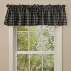 Park Designs Sturbridge Black Valance - 72''L - Black