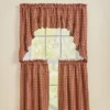 Park Designs Sturbridge Plaid Ruffle Wine Swag 72" X 36"