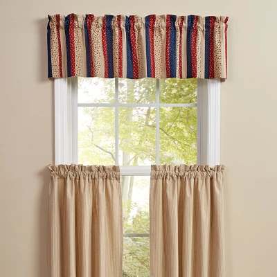 Park Designs Agate Lined Patch Valance 60" X 14" 1 Park Designs Agate Lined Patch Valance 60" X 14"